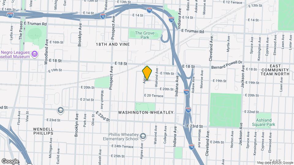 3005 E 19th Terrace Map and Location Details