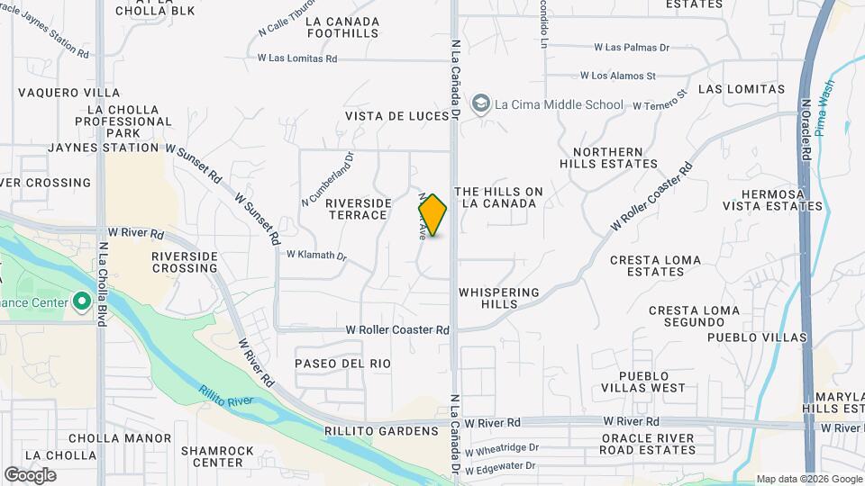 5374 N Flint Ave Map and Location Details