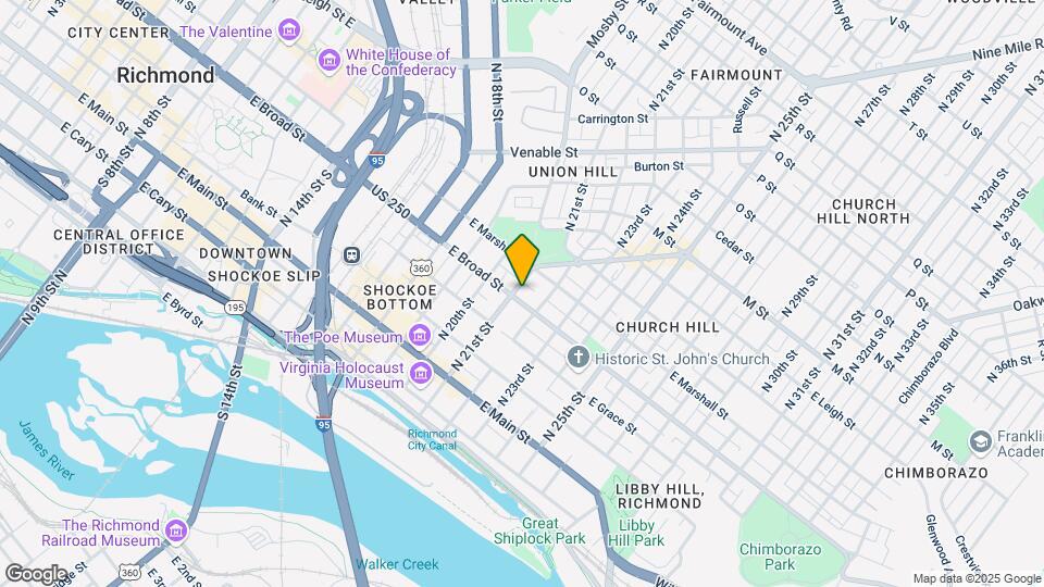 2104 E Broad St, Unit A Mapa y Detalles de la Ubicación