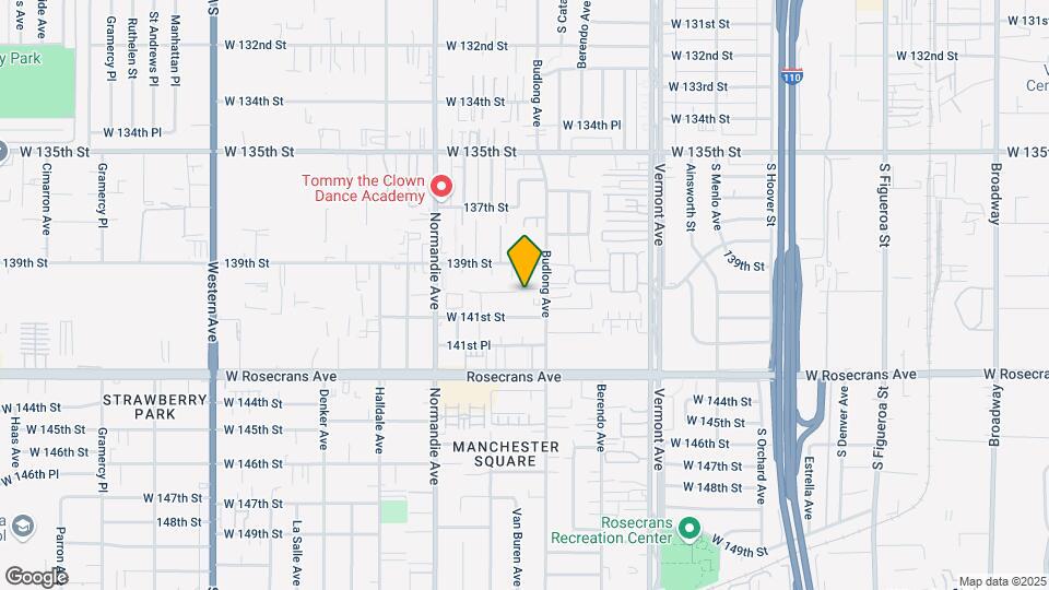 14011 S Budlong Ave Mapa y Detalles de la Ubicación