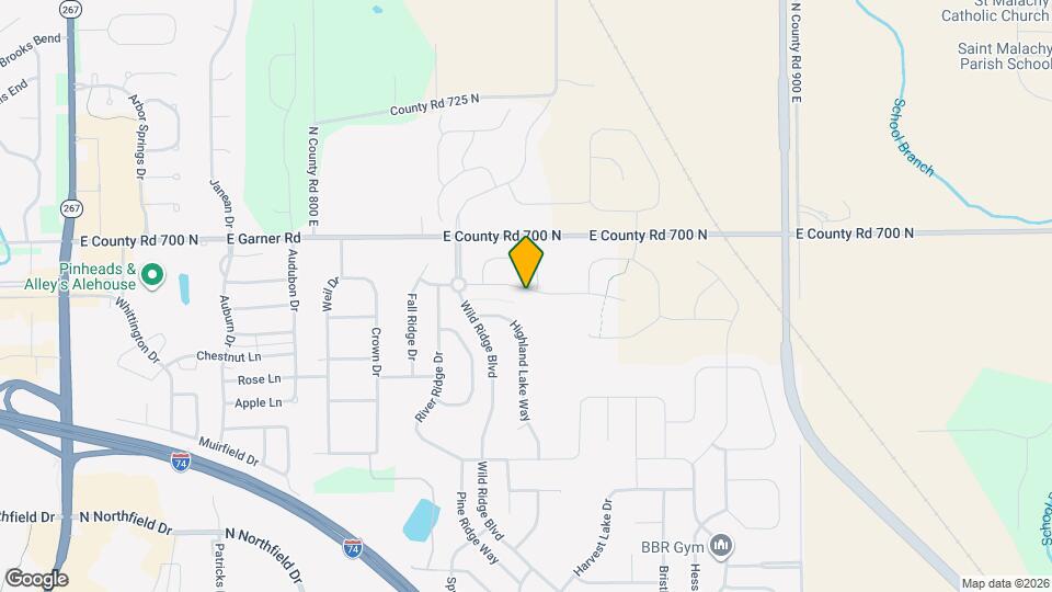 1349 Oak Lake Ln Map and Location Details