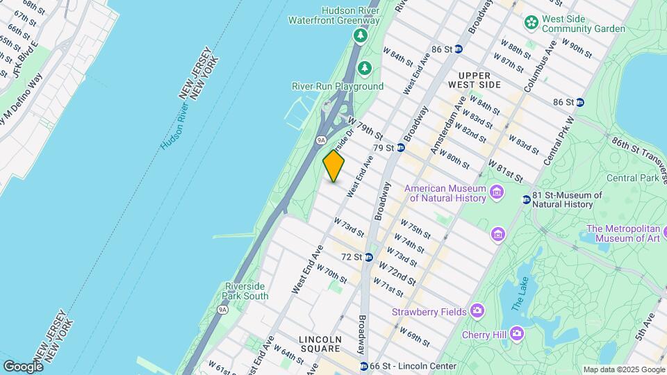 310 W 75th St Map and Location Details