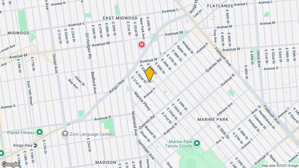 1561 E 32nd St Mapa y Detalles de la Ubicación