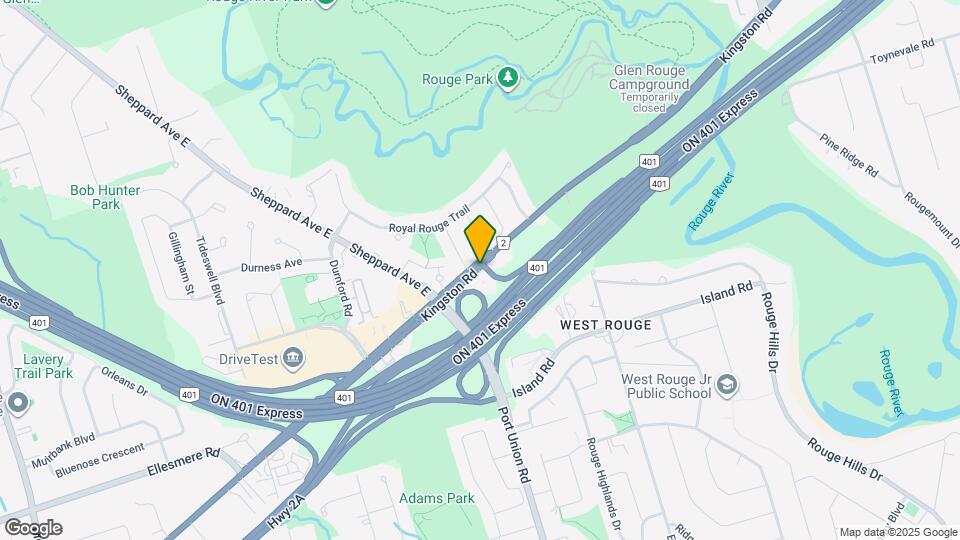 7347 Kingston Rd Map and Location Details