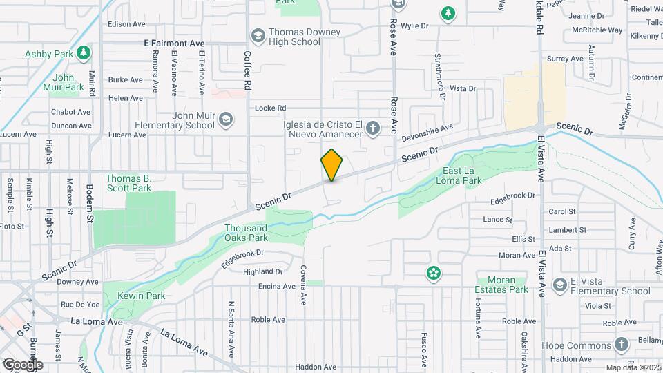 1516 Scenic Dr Map and Location Details