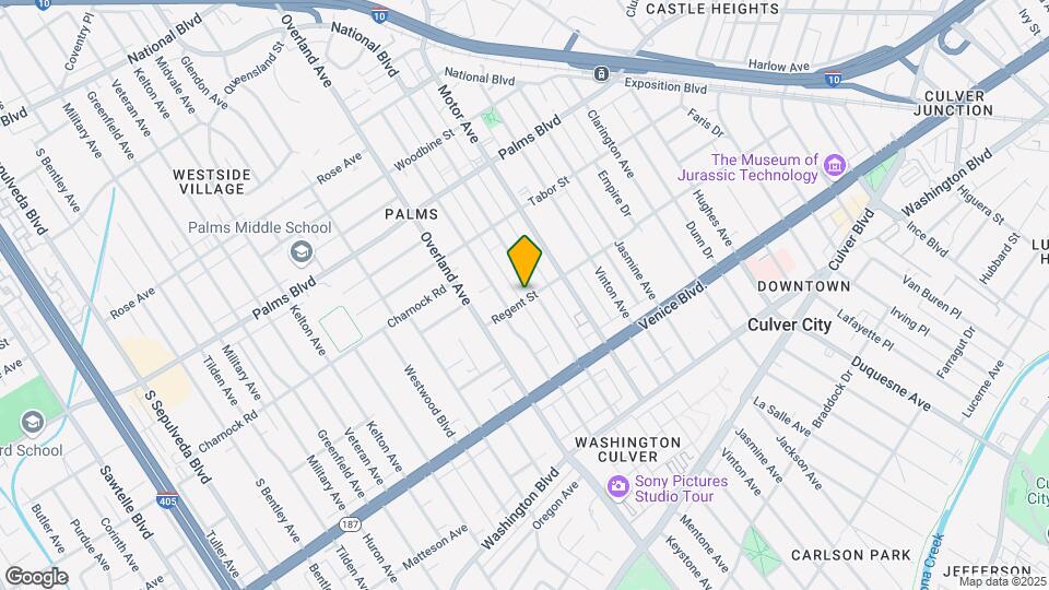 3685 Mentone Ave. Mapa y Detalles de la Ubicación