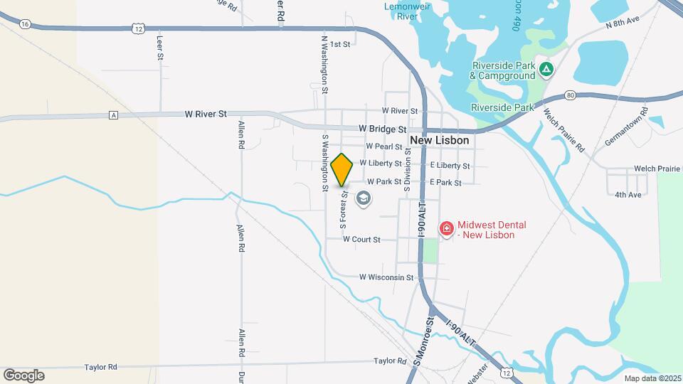 425 S Forest St Map and Location Details