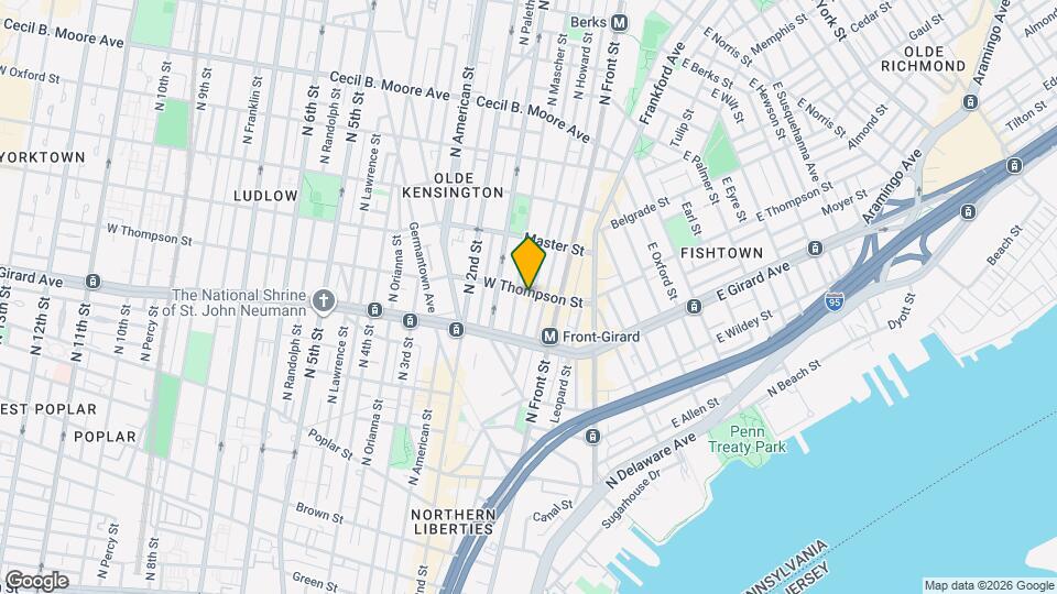 128 W Thompson St Map and Location Details