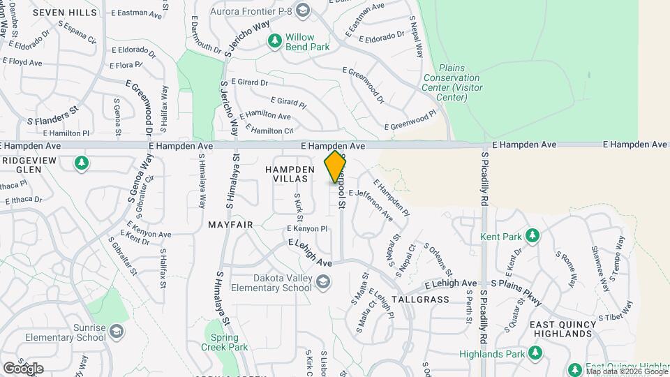 3616 S Lisbon Ct Map and Location Details