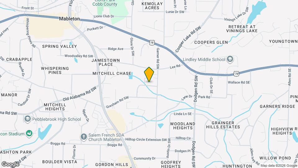 5899 Lone Oak Dr SW Map and Location Details