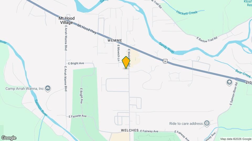 Welches Mountain Village Map and Location Details