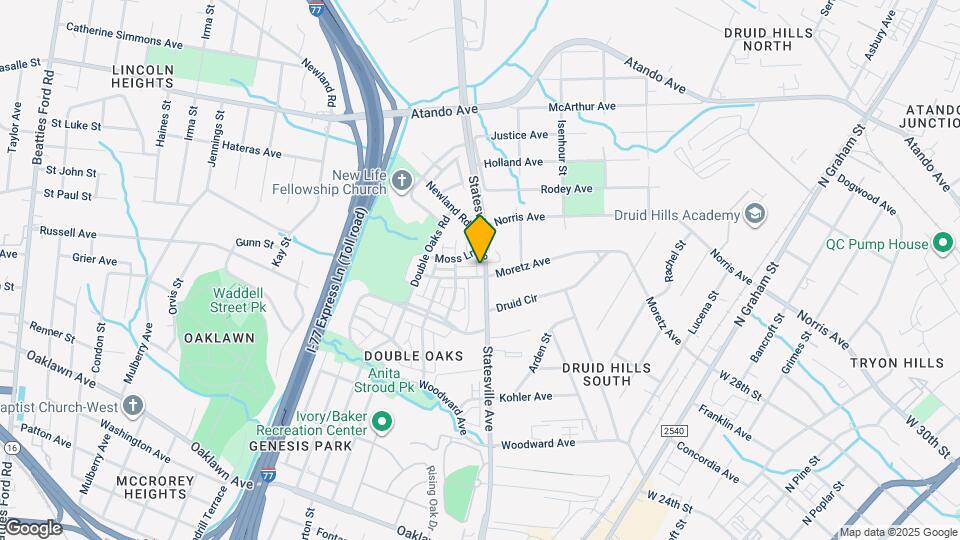 2543 Statesville Ave Map and Location Details