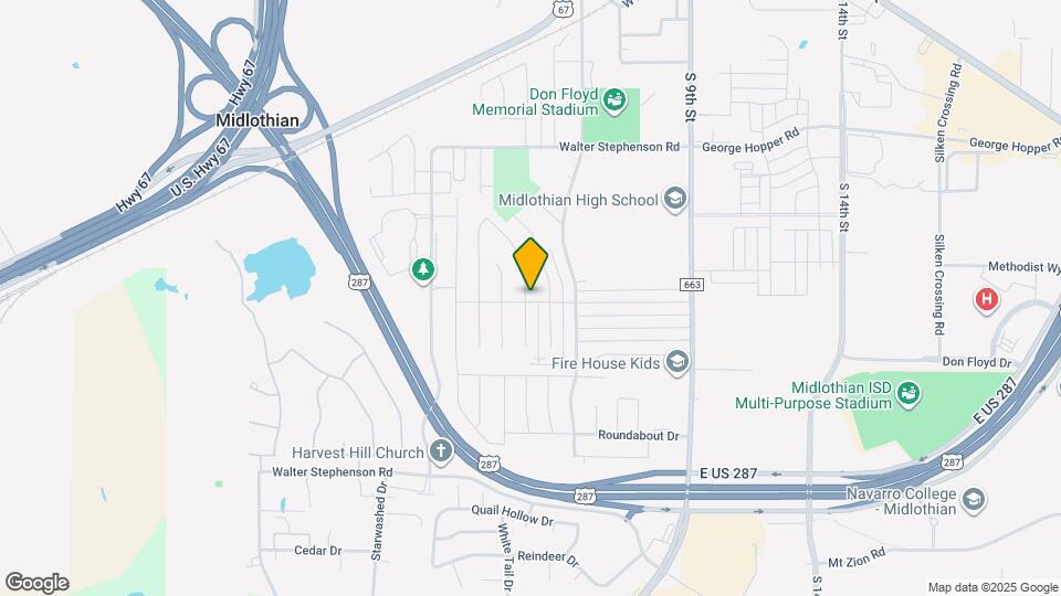 1418 Ridge Dr Map and Location Details