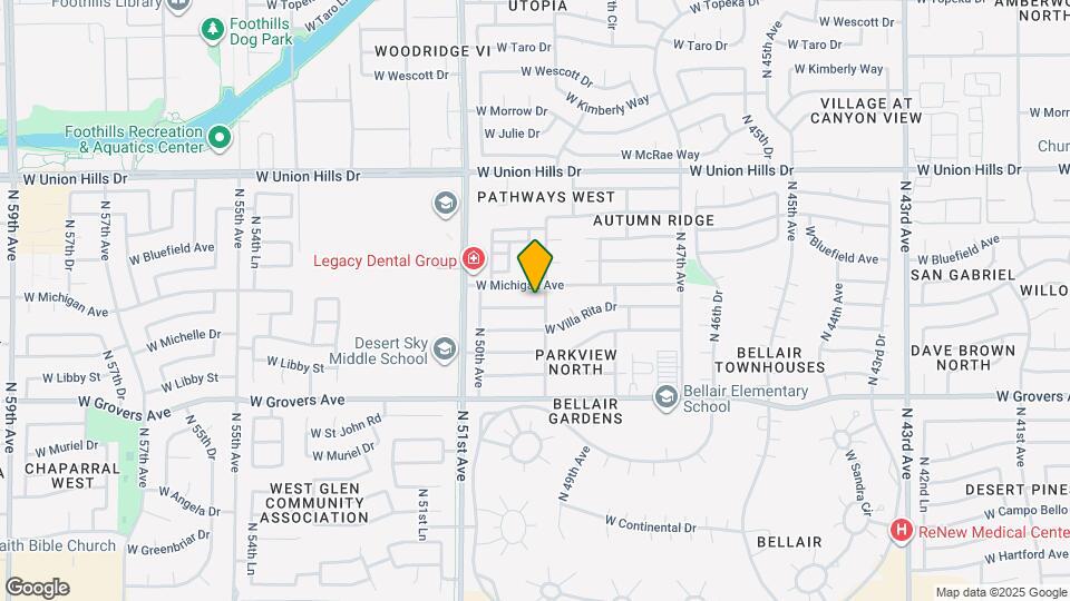 4932 W Michelle Dr Map and Location Details