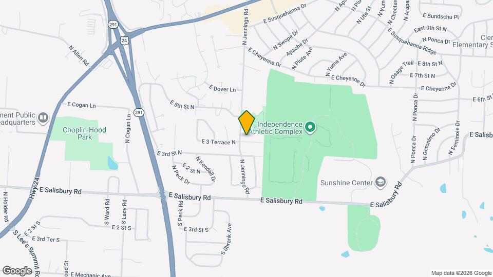 17004 E 3 Terrace N Map and Location Details