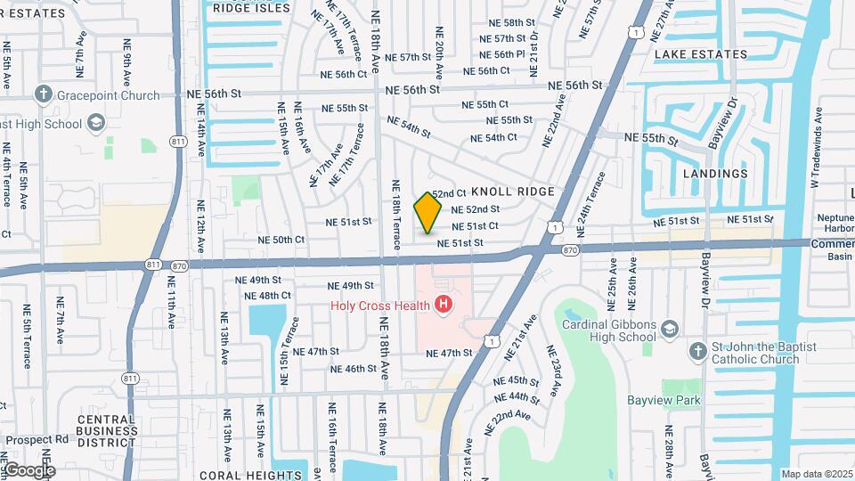 1911 NE 51st St Map and Location Details