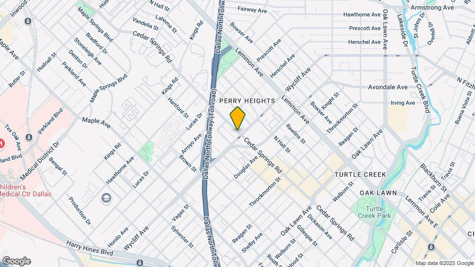 4317 Cedar Springs Rd Map and Location Details