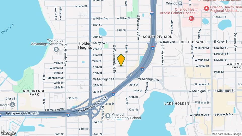 910 25th St Map and Location Details