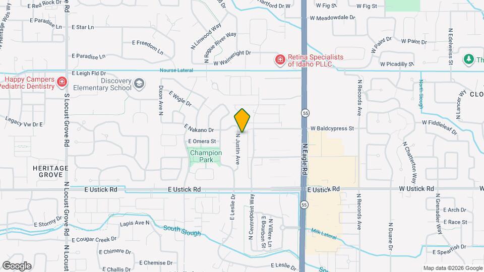 3566 N Justin Ave Map and Location Details