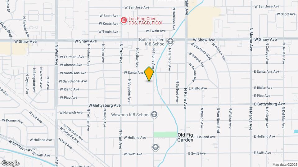 4735 N Thorne Ave Map and Location Details