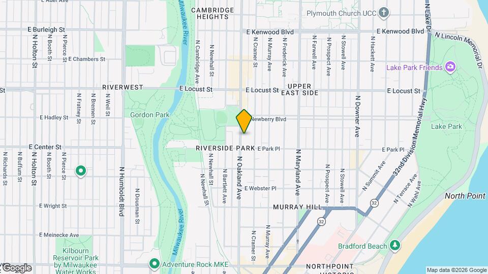 2730A N Oakland Ave Mapa y Detalles de la Ubicación