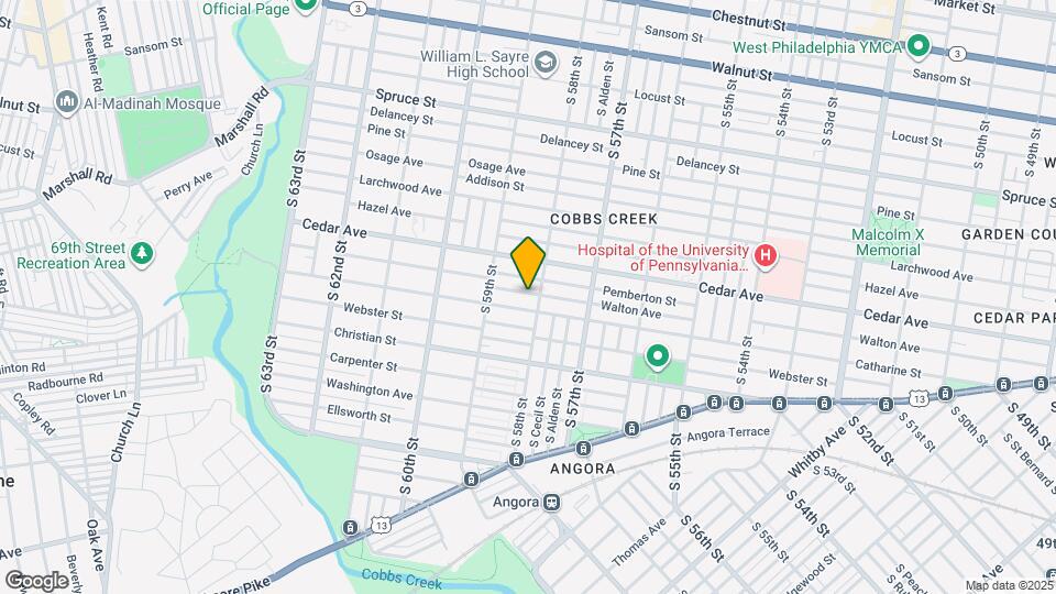 5812 Walton Ave Map and Location Details