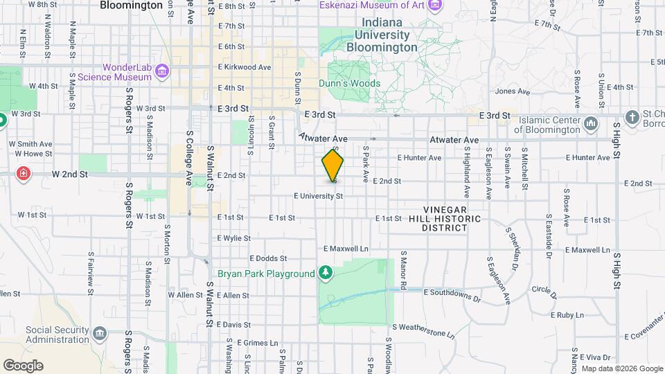 618 S Fess Ave Mapa y Detalles de la Ubicación