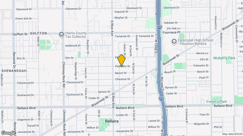 4923 Palmetto St Map and Location Details