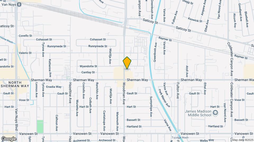 7240 Woodman Ave Map and Location Details