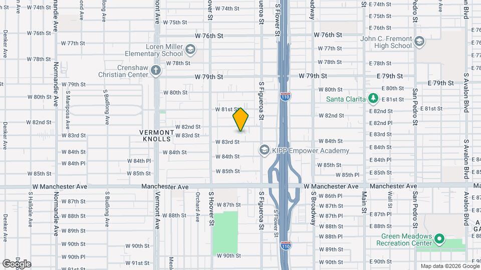 613 W 83rd St Mapa y Detalles de la Ubicación