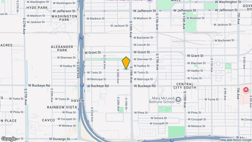 1920 W Tonto St Map and Location Details