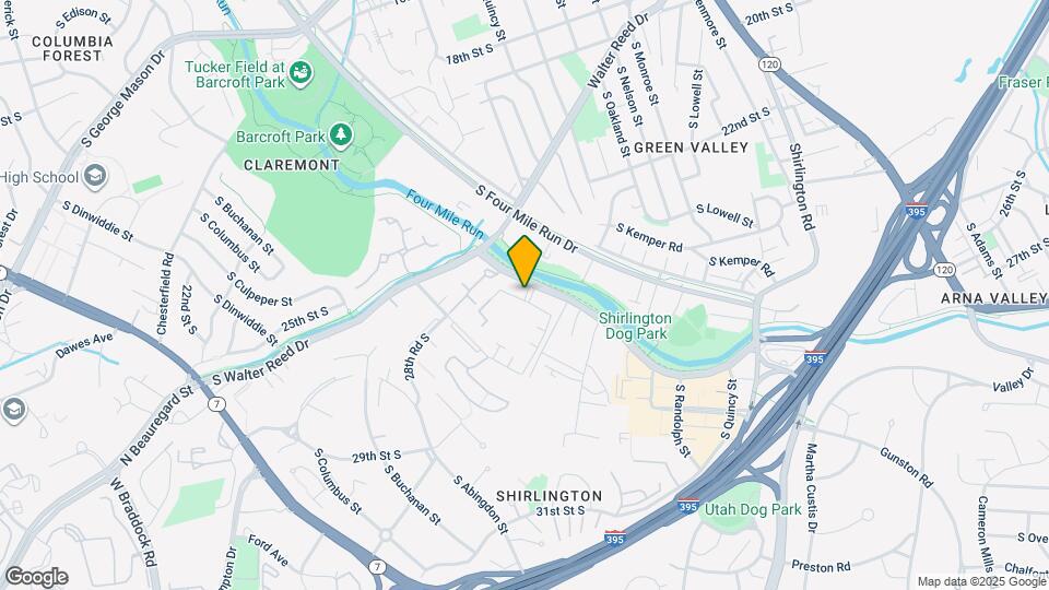 2534 S Arlington Mill Dr, Unit B Map and Location Details