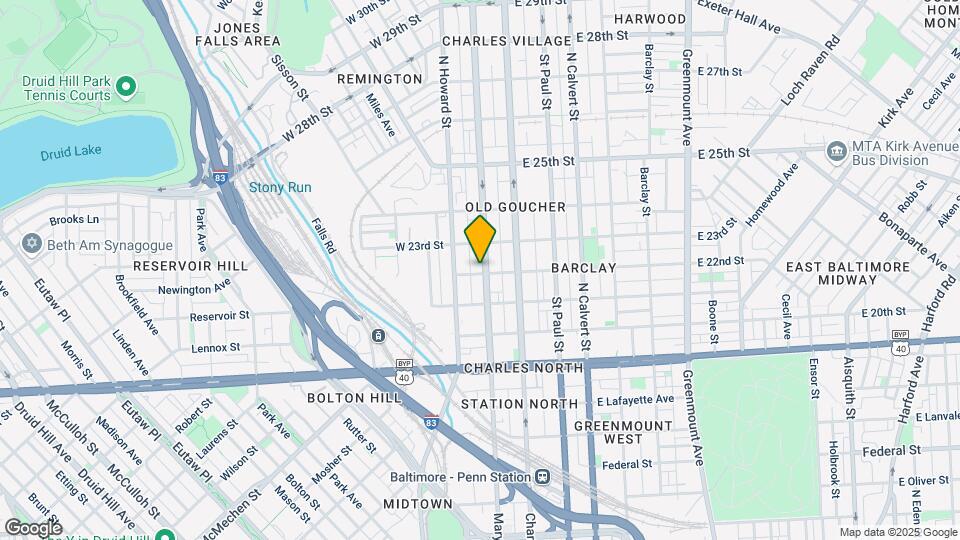 2200 Maryland Ave Map and Location Details