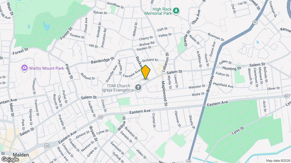 592 Salem St, Unit 592SalemSt#2 Map and Location Details