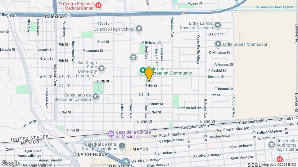 905 E 6th St Map and Location Details