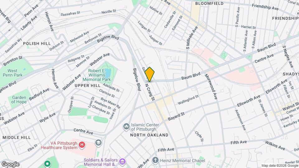 352 N Craig St Mapa y Detalles de la Ubicación