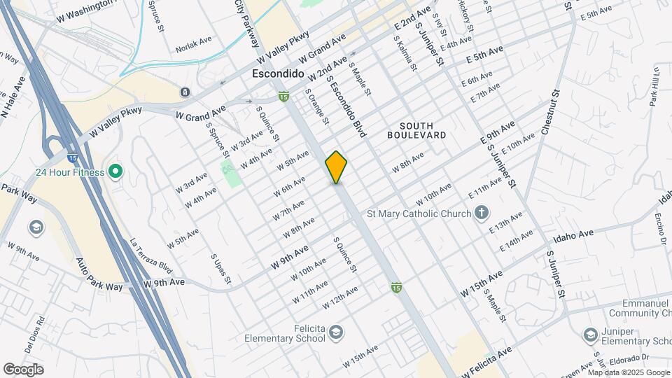 717 S Pine St Map and Location Details