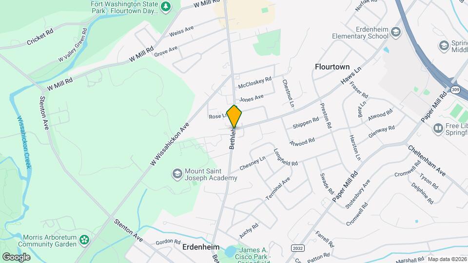 1224 Bethlehem Pike Mapa y Detalles de la Ubicación