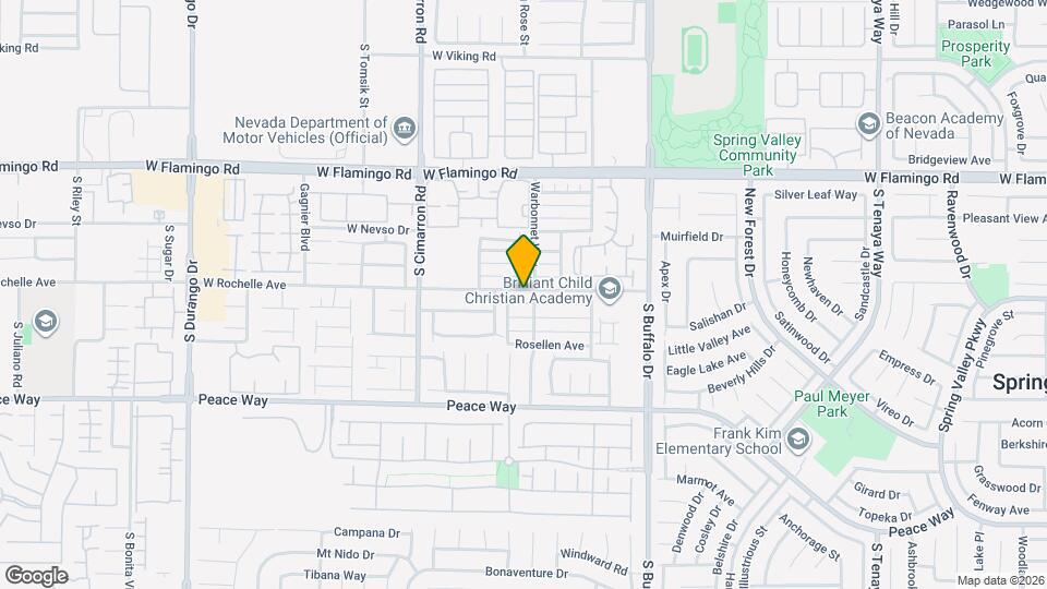 8023 W Rochelle Ave Map and Location Details