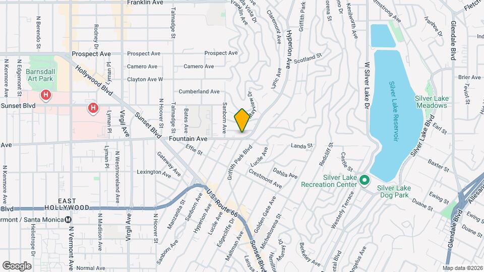 3839 Fountain Ave Map and Location Details