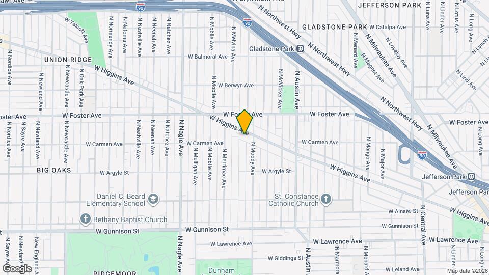 6161 W Higgins Ave Map and Location Details