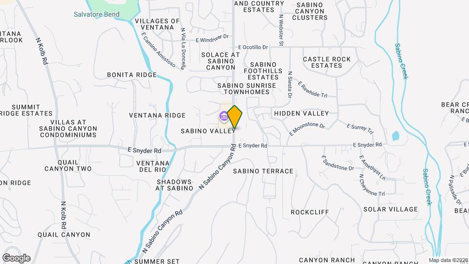 Sabino Canyon Apt Homes Map and Location Details