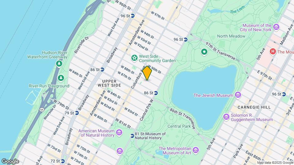 40 W 88th St Map and Location Details