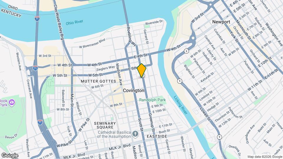 605 Greenup St, Unit 2 Mapa y Detalles de la Ubicación