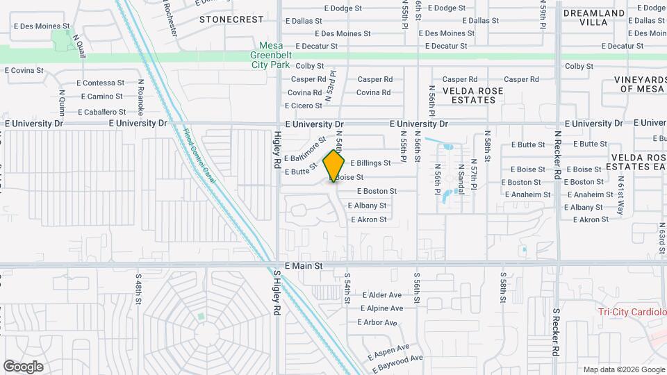 202 N 54th St Map and Location Details