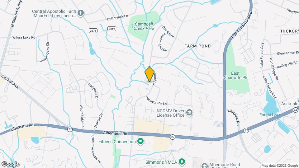 5224 Farm Pond Ln Map and Location Details