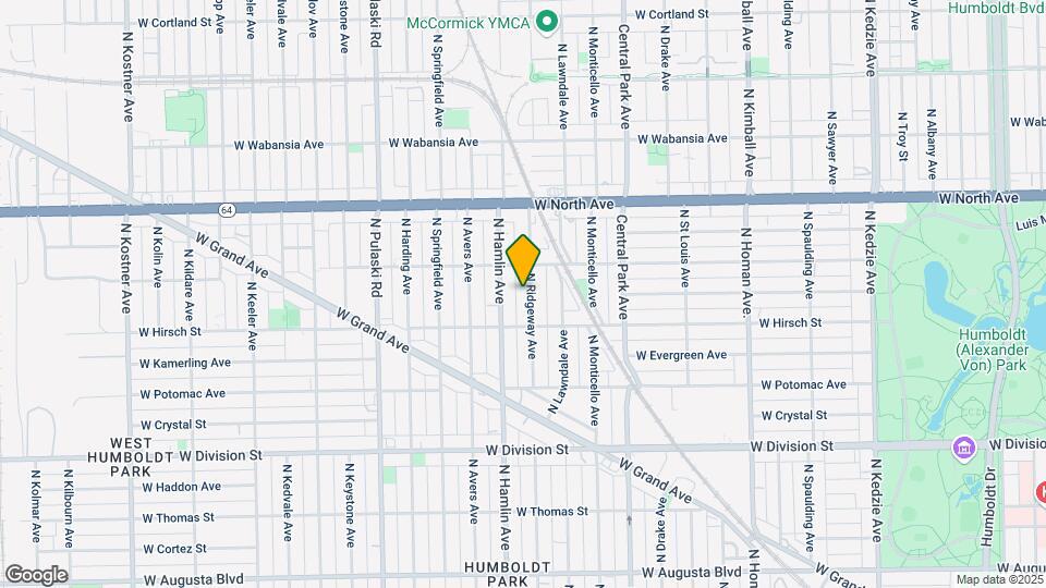 1434 N Ridgeway Ave Map and Location Details