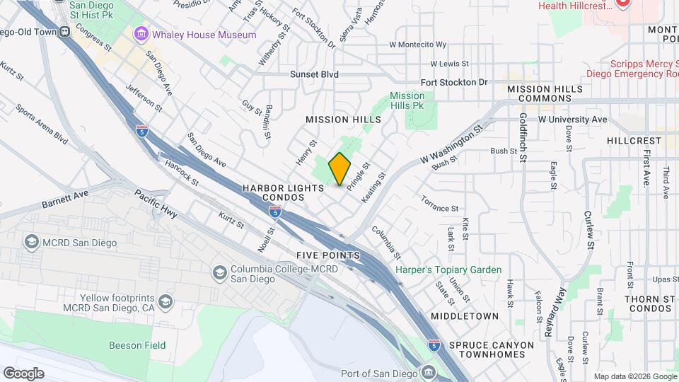 1821 Linwood St, Unit 1821 Map and Location Details