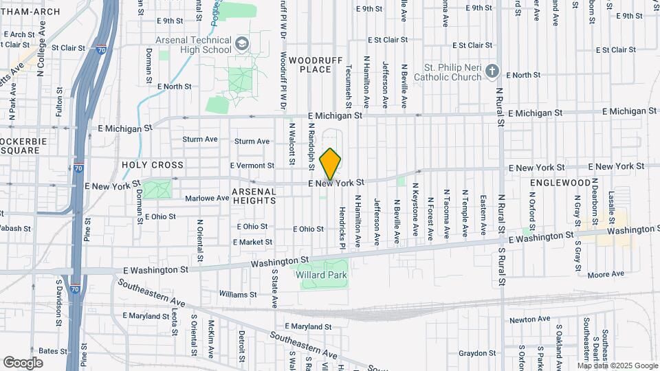 275 E Parkview Ave Mapa y Detalles de la Ubicación
