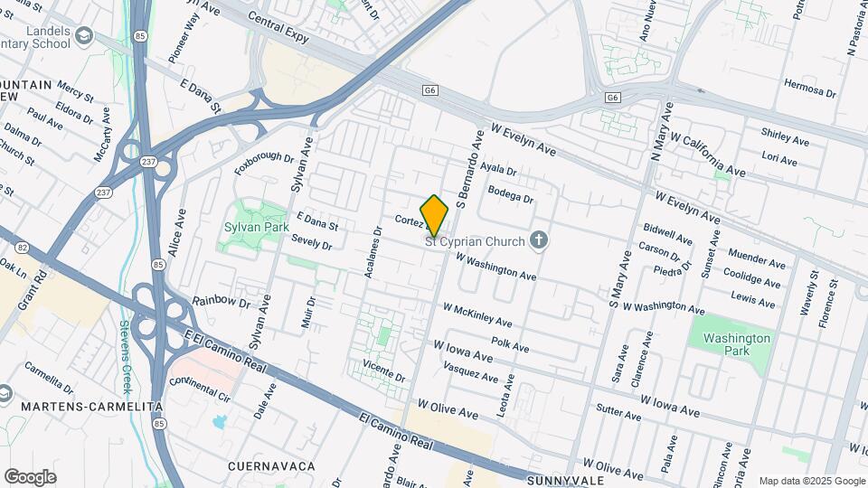 1213 W Washington Ave Mapa y Detalles de la Ubicación